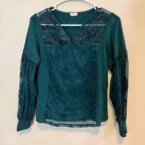 Anthropologie TINY Xs Lacey blouse